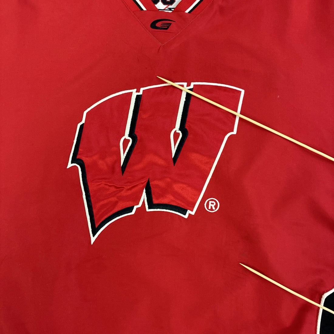 Vintage Wisconsin Badgers Pullover Windbreaker Light Jacket XL NCAA