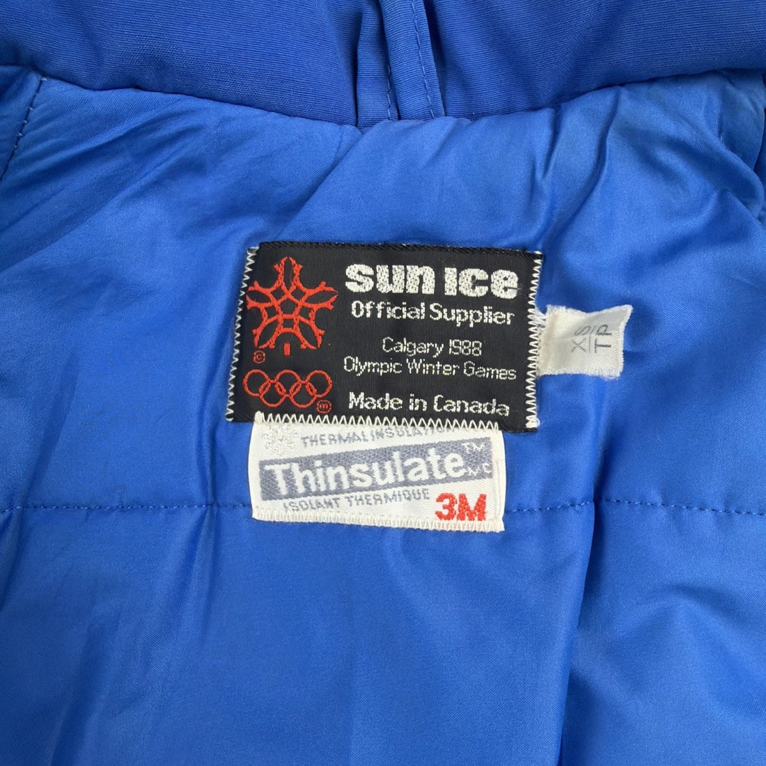 Vintage Calgary 1988 Winter Olympics Bomber Jacket Size XS 80s