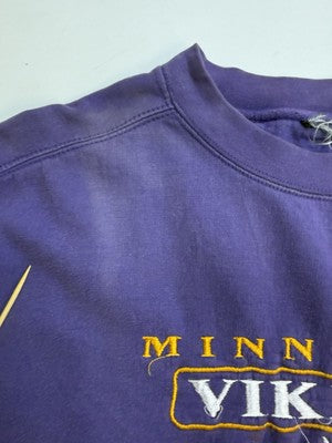 Vintage Minnesota Vikings Sweatshirt Crewneck Size Large NFL