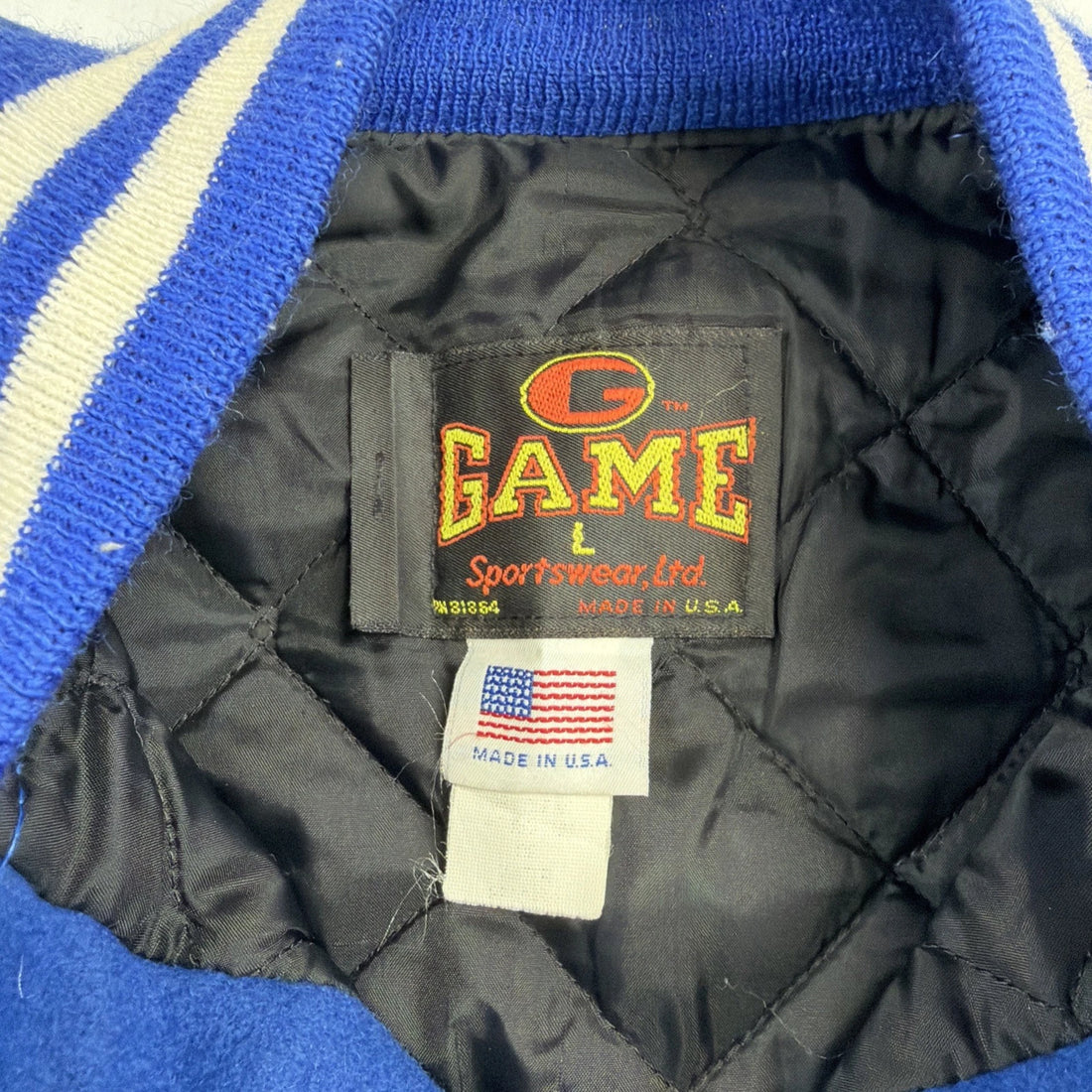 Vintage East Hampton Baseball Basketball Wool Varsity Letterman Jacket Large