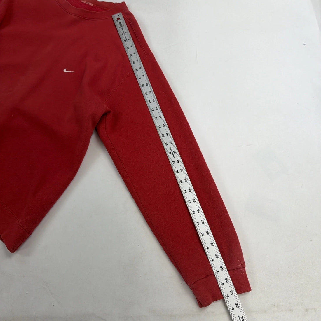 Vintage Nike Crewneck Sweatshirt Size Large Red Embroidered Swoosh