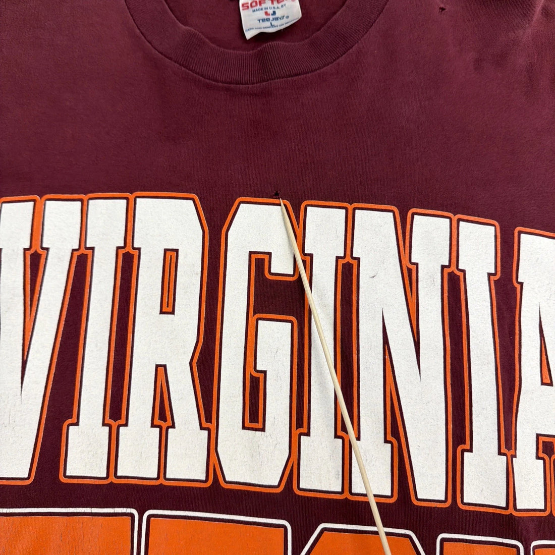 Vintage Virginia Tech Hokies T-Shirt Size Large NCAA