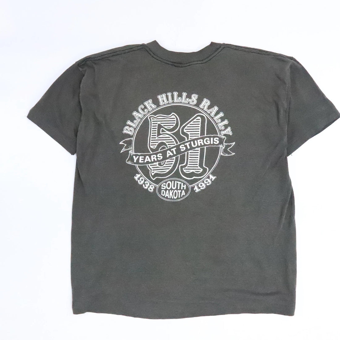 Vintage Harley Davidson 3D Emblem Sturgis South Dakota T-Shirt 2XL 1991