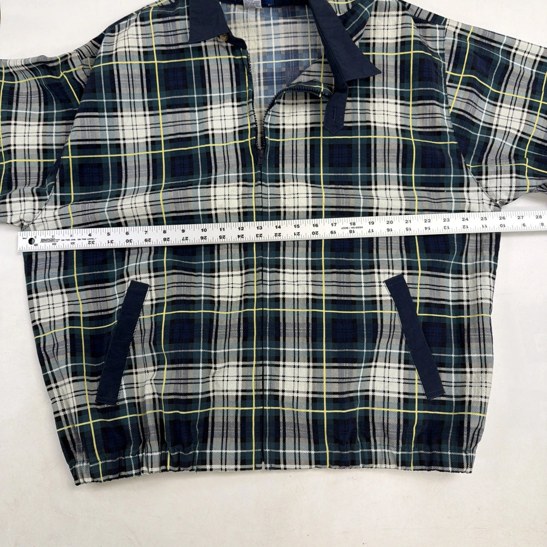 Vintage La Mode Light Bomber Jacket Size Large Plaid
