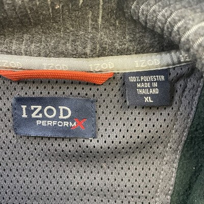 Izod Fleece Jacket Size XL Green