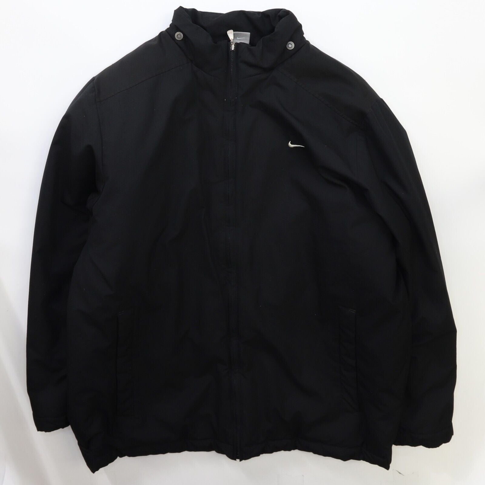 Nike black puffer coat best sale