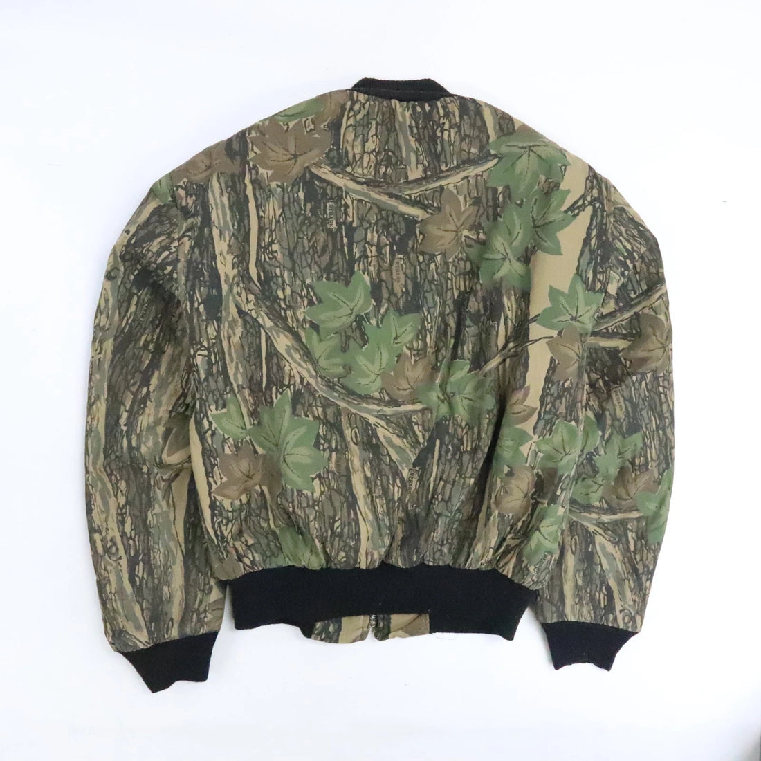 Vintage Sub-Zero Rebark Camo Bomber Jacket Size Large