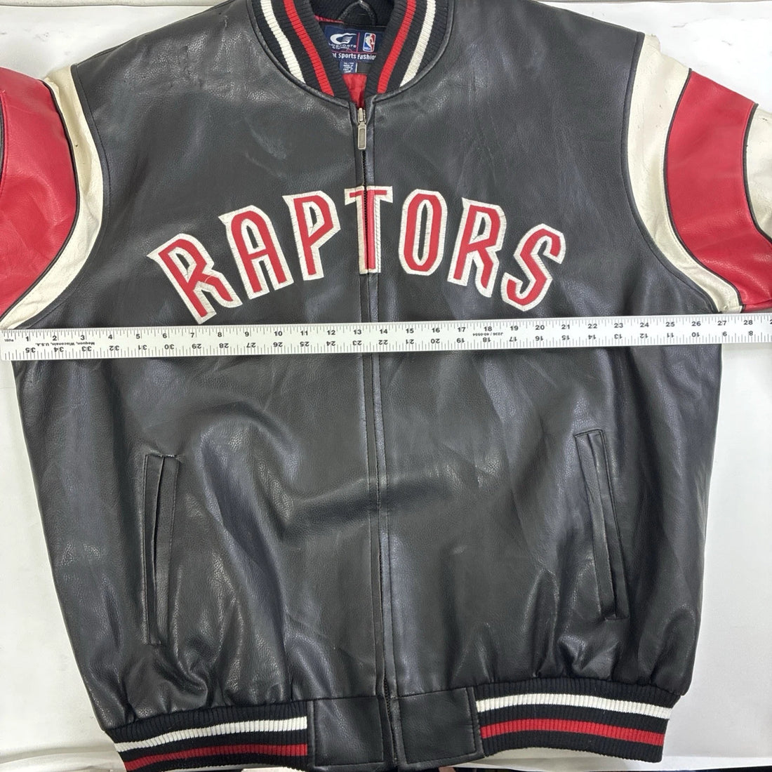 Toronto Raptors G-III Faux Leather Jacket Size XL NBA