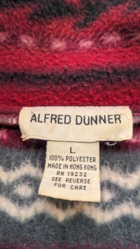 Vintage Alfred Dunner Aztec Southwestern Fleece Jacket Size XL Red