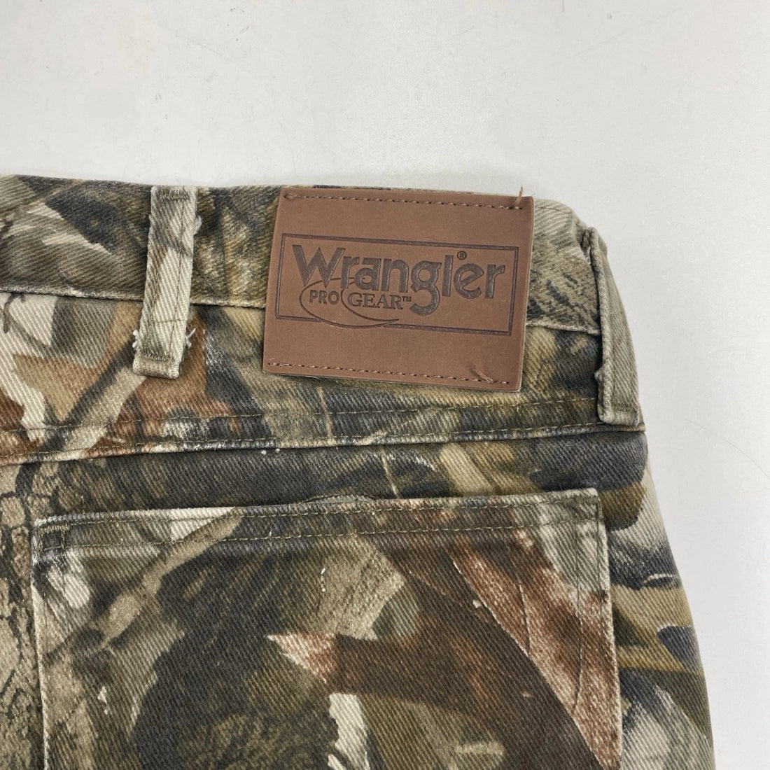Vintage Wrangler Pro Gear Realtree Hardwoods Camo Pants 40 X 32 Fleece Lined