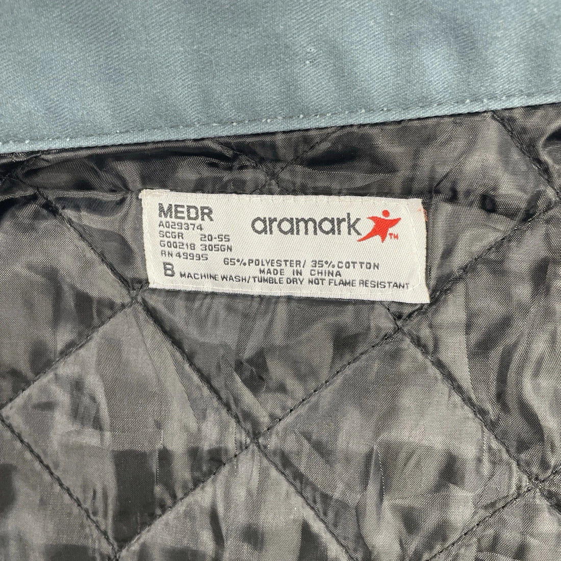 Aramark Village Of Bloomingdale Uniform Mechanic Work Jacket Size XL