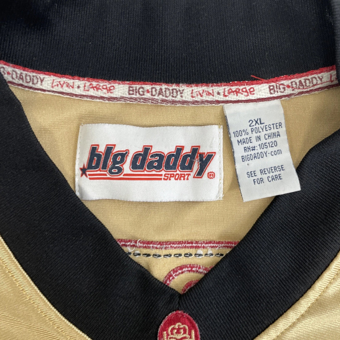 Vintage Big Daddy Football Jersey Size 2XL Y2K