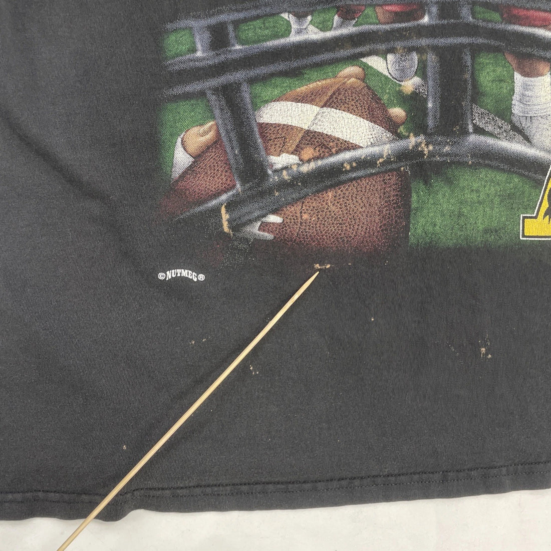 Vintage Army Black Knights Football Nutmeg T-Shirt Size XL 90s NCAA