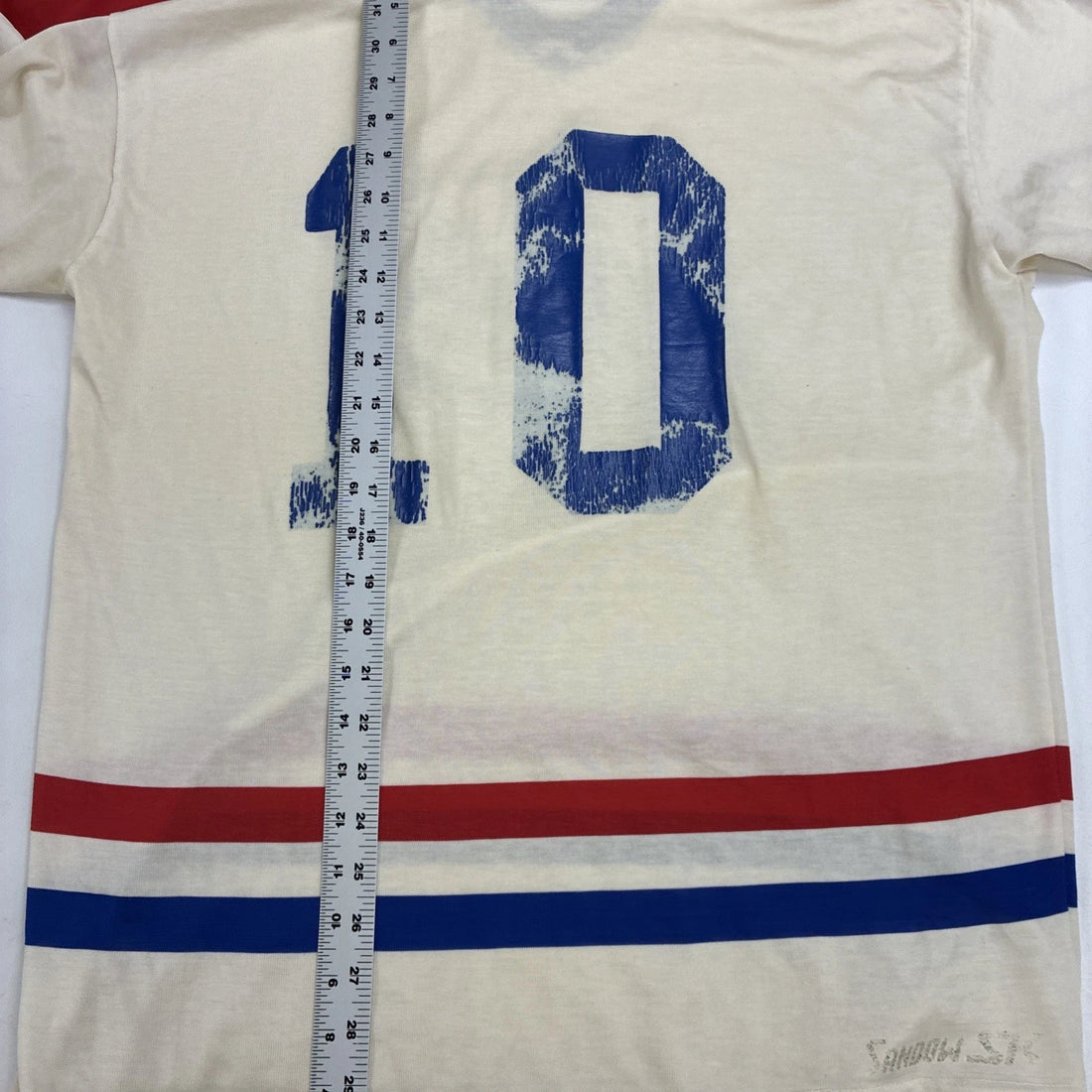 Vintage Montreal Canadiens Guy LaFleur Sandow Sporting Knit Jersey Large 80s NHL