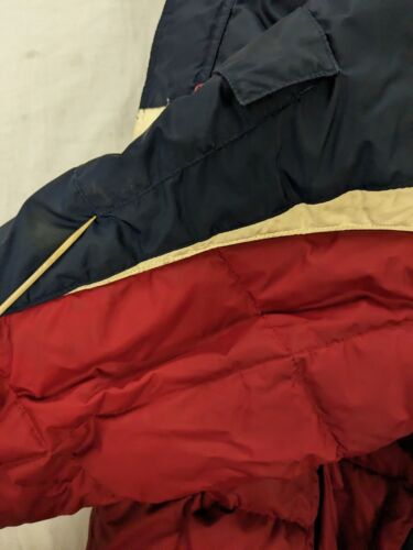 Vintage Tommy Jeans Hilfiger Puffer Jacket Size XL Red Blue Insulated