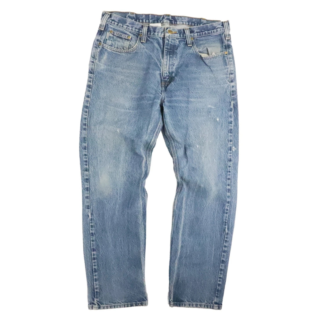 Carhartt Work Denim Jeans Pants Size 38 X 32 Blue