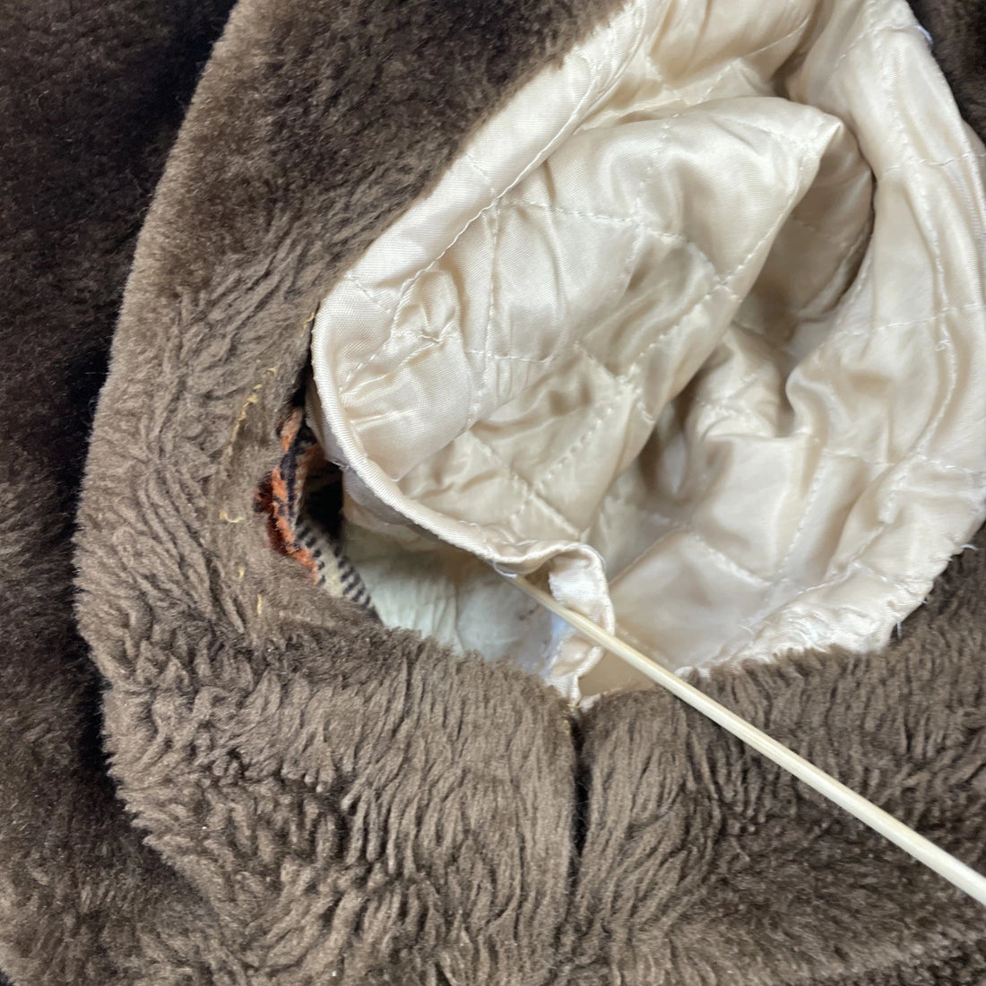 Vintage Wool Bomber Jacket Size XL Plaid Talon 70s