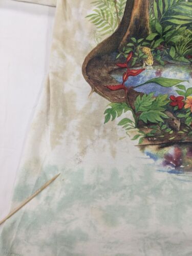 Vintage Rainforest Preserve Paradise Tie Dye T-Shirt Size Large 90s
