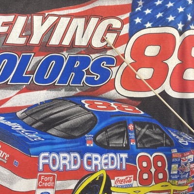 Vintage Dale Jarrett Racing T-Shirt Size Medium NASCAR 90s