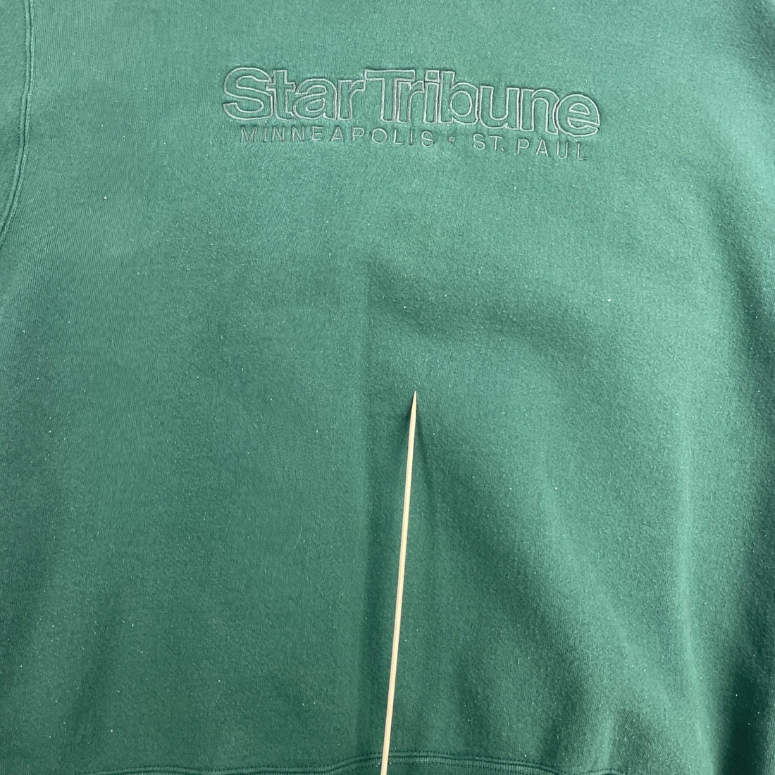 Vintage Star Tribune Minneapolis Crewneck Sweatshirt Size Large Green 90s