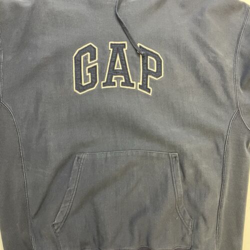 Gap Spell Out Sweatshirt Hoodie Size Large Blue