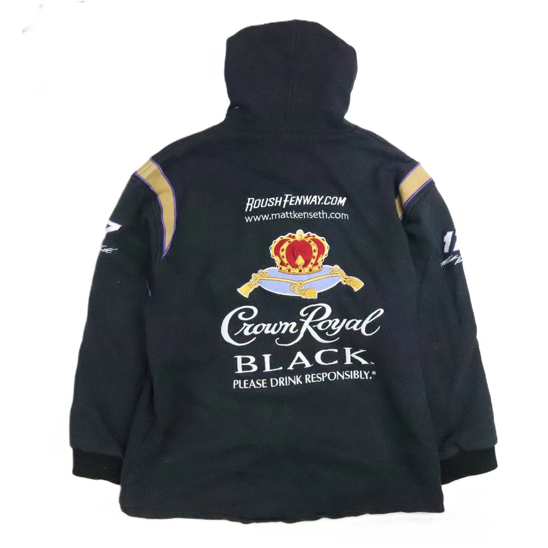 Matt Kenseth Crown Royal Racing Sweatshirt Hoodie Size 3XL NASCAR