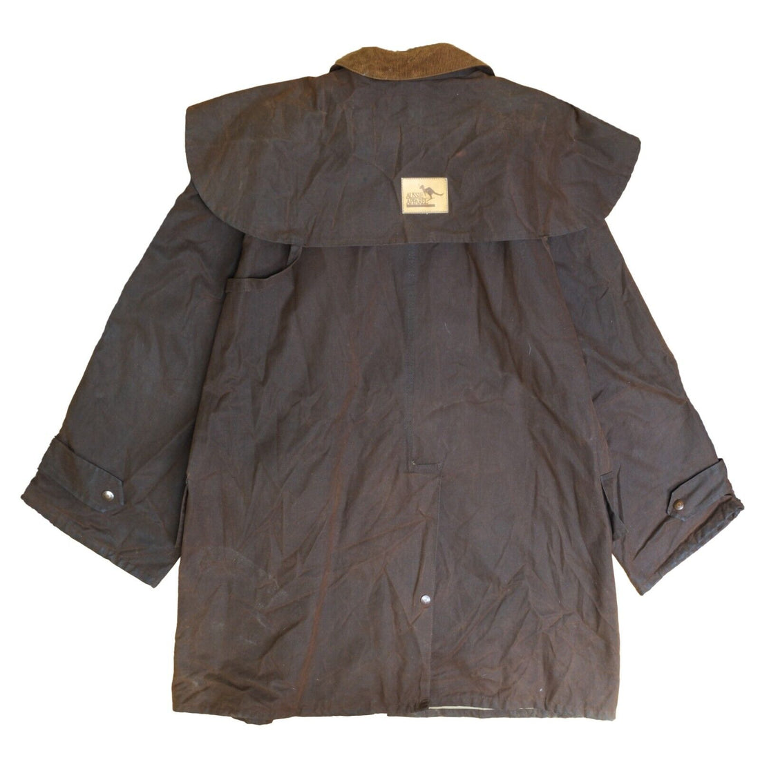 Vintage Aussie Apparel Wax Coat Jacket Size XL Brown