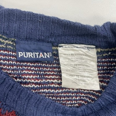 Vintage Puritan Crewneck Sweater Size XL Fair Isle