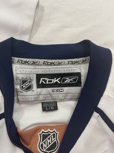 Edmonton Oilers Reebok CCM Jersey Size Large White NHL