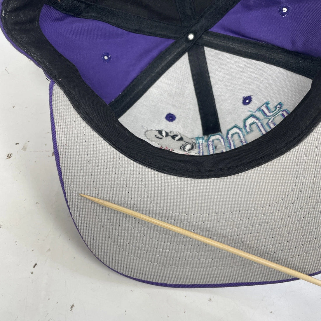 Vintage Joe Cool Peanuts Blockhead Snapback Hat Cap OSFA 90s