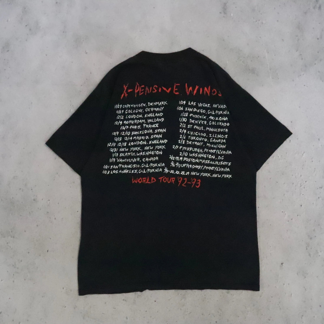 Vintage Main Offender X-Pensive Winos Brockum Band T-Shirt Size Large 1992 90s