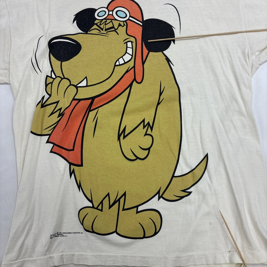 Vintage Muttley Hanna Barbera T-Shirt XL Jumbo Double Sided Cartoon Promo 1993