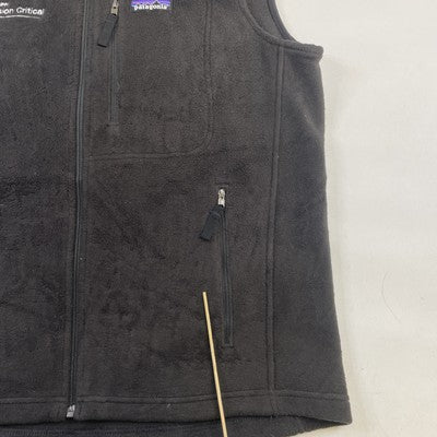 Patagonia Synchilla Fleece Vest Jacket Size Medium Black