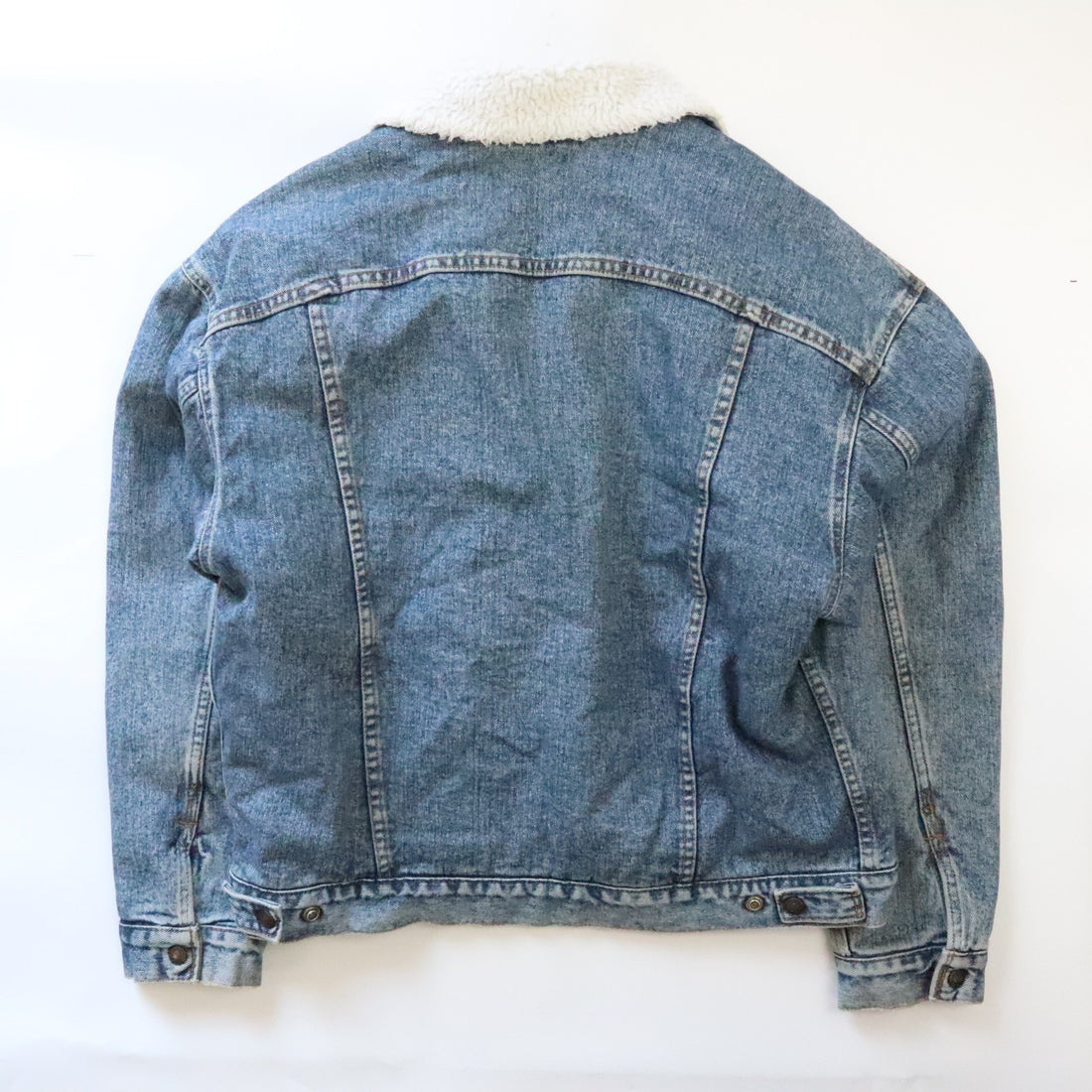 Vintage Levi's Sherpa Lined Denim Trucker Jacket Size Large