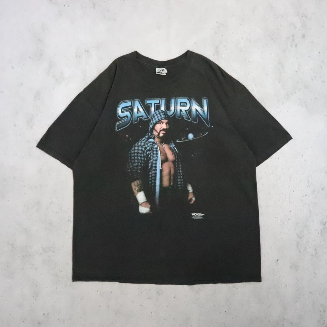 Vintage Saturn Wrestling T-Shirt Size XL 1998 90s WCW