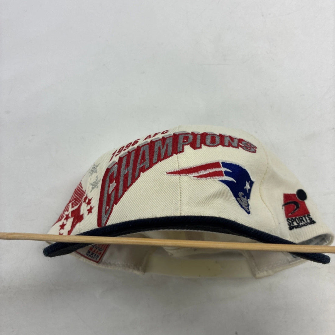 Vintage New England Patriots Wool Shadow Sports Specialties Snapback Hat 90s NFL
