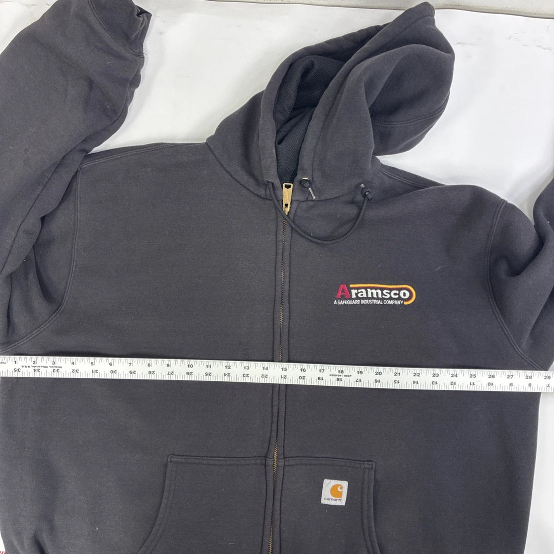 Vintage Carhartt Thermal Lined Zip Sweatshirt Hoodie Size XL
