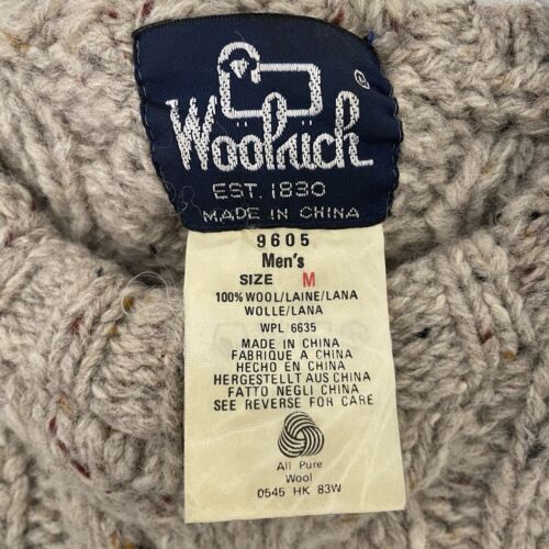 Vintage Woolrich Reindeer Wool Pullover Sweater Size Medium