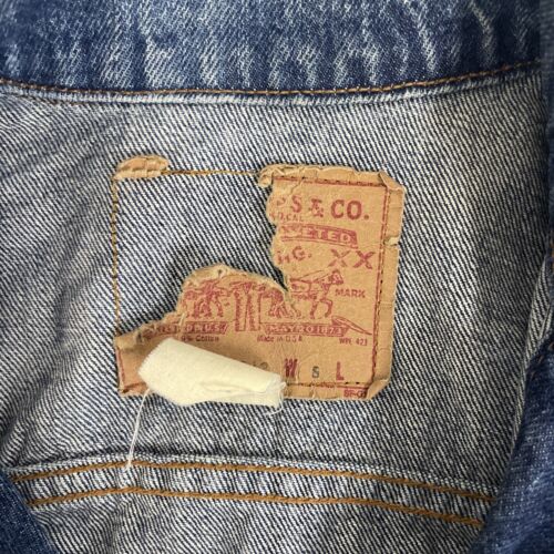 Vintage Levi Strauss & Co. Denim Trucker Jacket Size Small Blue