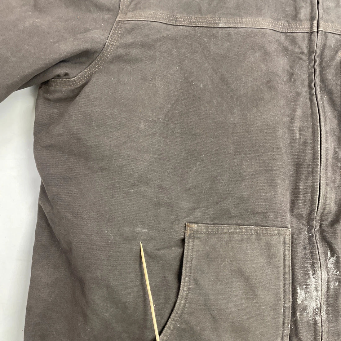 Carhartt Canvas Work Jacket Size XL Sherpa Lined C61 DKB