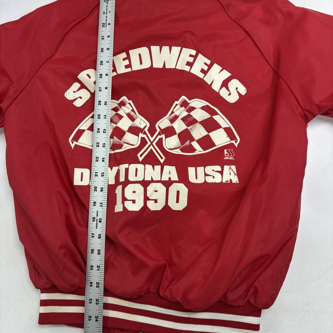 Vintage Daytona International Speedway Speedweeks 1990 USA Bomber Jacket Small