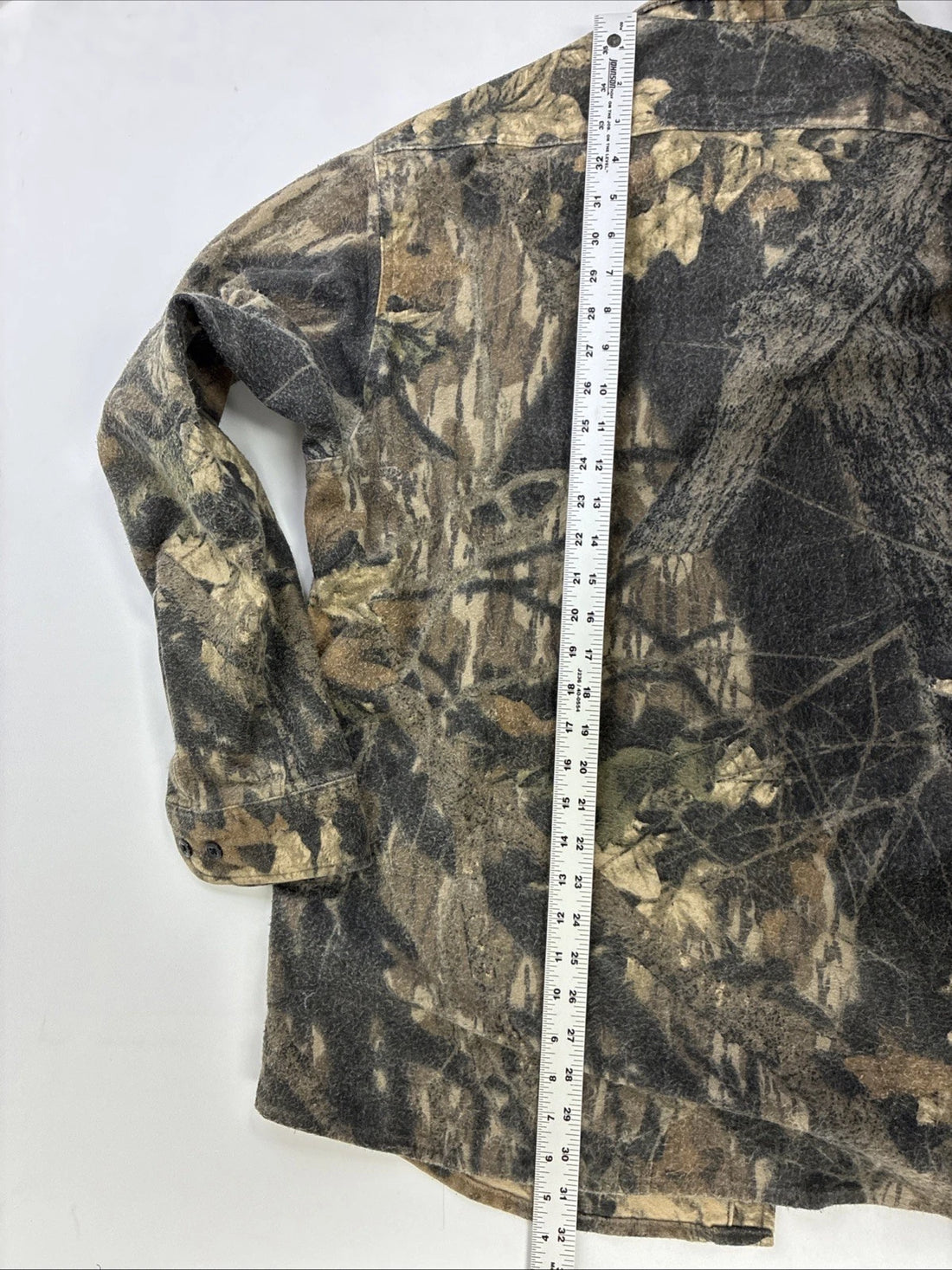 Vintage Cabela's Mossy Oak Camo Button Up Shirt Size XL