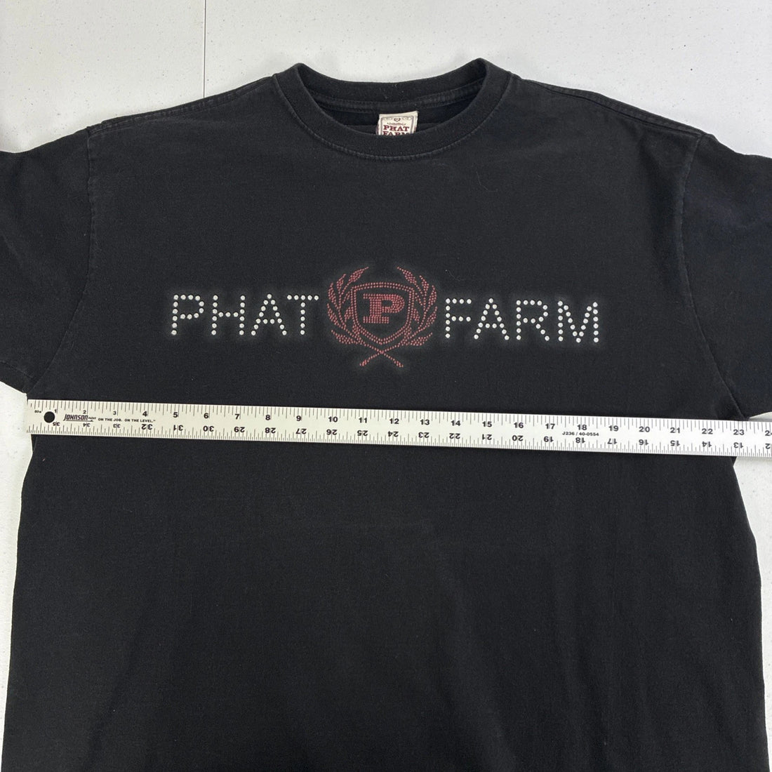 Vintage Phat Farm Rhinestone T-Shirt Size XL Y2K