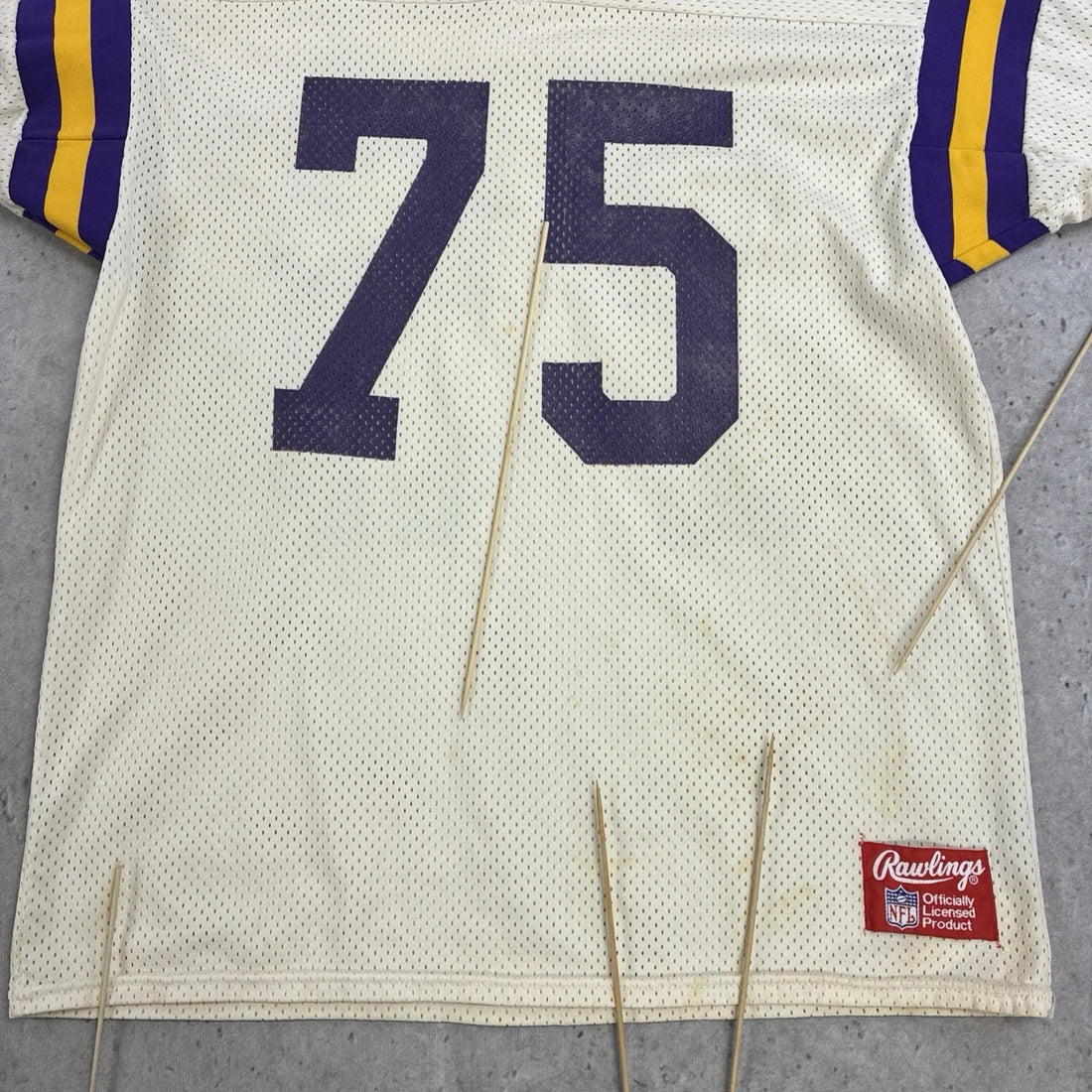 Vintage Minnesota Vikings Keith Millard Rawlings Jersey Size Large 80s NFL