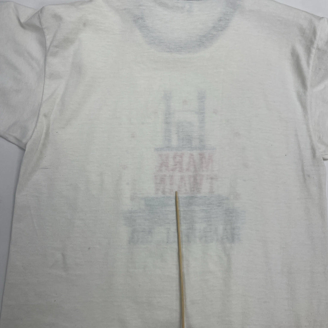 Vintage Mark Twain Hannibal Missouri Champion Ringer T-Shirt Size Large 80s