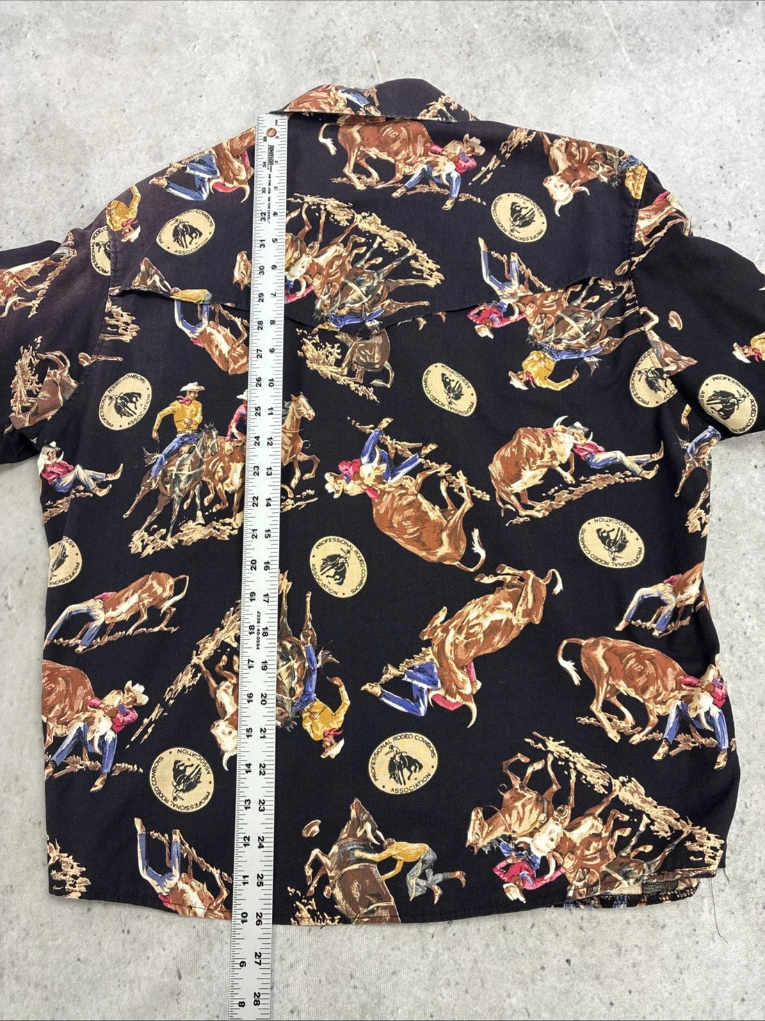 Vintage Wrangler Western Cowboy Rodeo Button Up Shirt Size 16-34