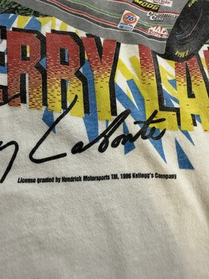 Vintage Terry LaBonte Iron Man Racing T-Shirt Size Large 1996 90s