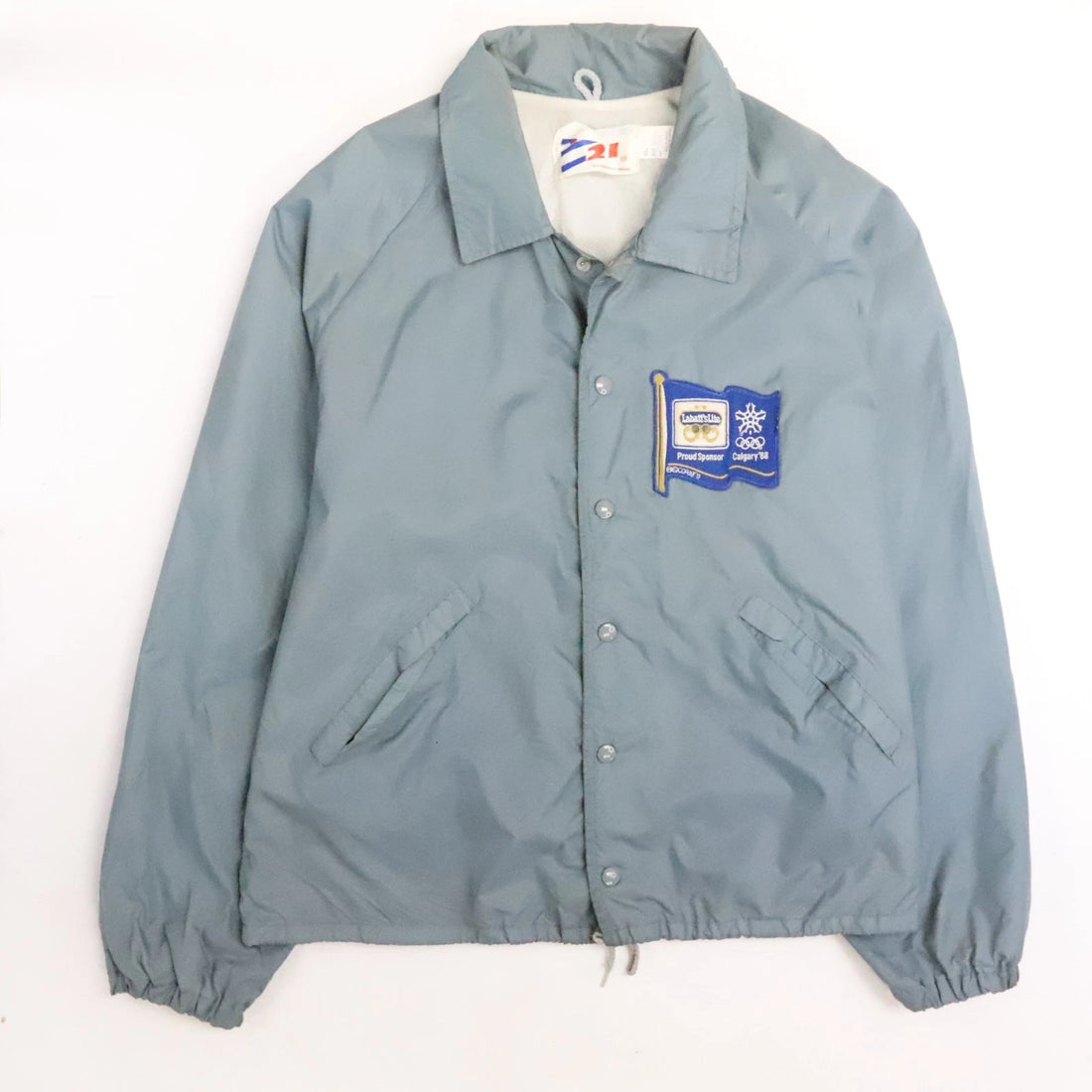 Vintage Labatt's Lite Calgary 88 Olympics Light Jacket Size XL Beer Promo