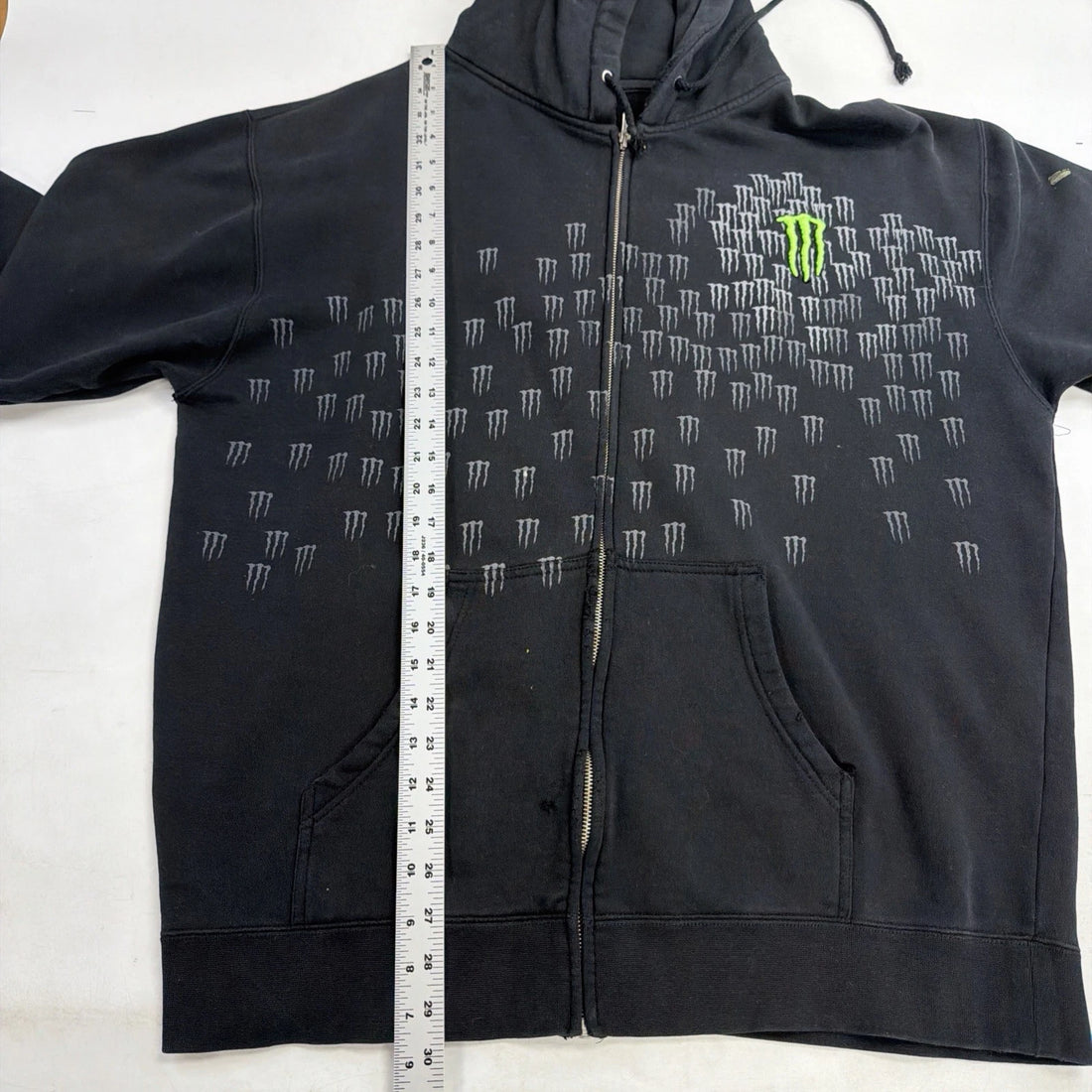 Monster Energy Full Zip Sweatshirt Hoodie Size XL