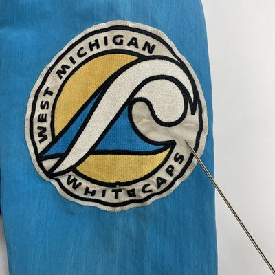 Vintage West Michigan Whitecaps Staff Starter Puffer Jacket Size Large MiLB